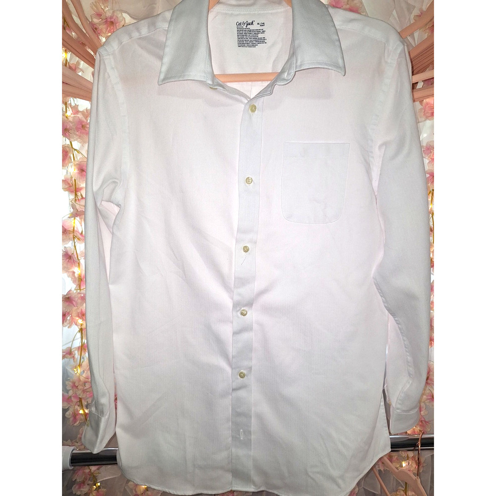 Boys white collar shirt size 14 husky XL